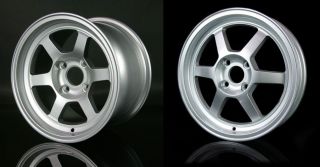 V2 Competition Drag Wheels 13x8 15x3.5 4x100 Silver