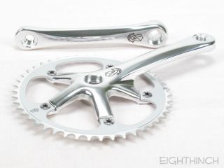 Eighthinch Fixed Gear Track Crank Crankset 160mm Silver