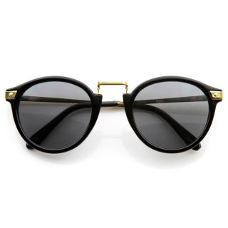 Vintage Inspired Round Horned Rim P 3 Frame Retro Sunglasses