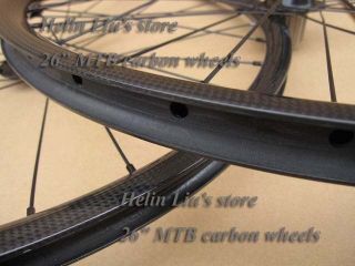 26er carbon mountain wheels,22mm carbon MTB wheels