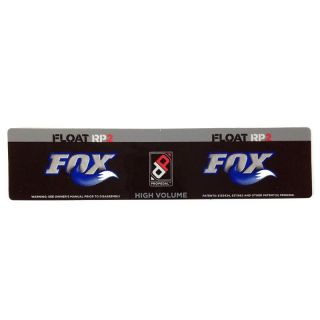 Fox Shox Decal Rear Shock 07 08 Float RP2 XV 148mm x 35mm 024 02 190