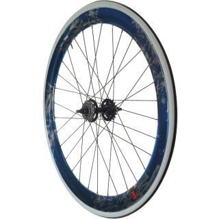 Fixie Single Speed Road Bike Track Wheel Wheelset Deep V Tyres Blue