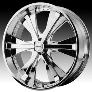24 inch Helo chrome wheels rims 6x5.5 6x139.7 +30 / HUMMER H3 ESCALADE