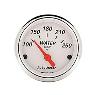 New Auto Meter Artic White Series Electric Water Temperature Gauge 2 1