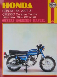 Haynes Repair Manual CM185 200 250 572 Honda CM200T Twinstar 80 82