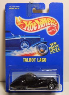 Hot Wheels Blue Card 250 Talbot Lago 7sp Wheel Variation