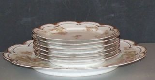 Antique Porcelain Haviland Limoges Dessert Set Plate