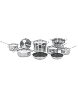 Cuisinart 14pc Stainless Steel Cookware Set