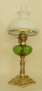 Superb Antique Ehrich Graetz Oil Lamp