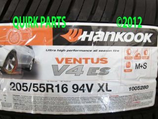 Hankook Ventus V4 ES H105 205 55R16 94X XL Tire Kia Forte Optima Soul
