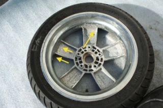 05 06 07 08 Vespa GTV250 GT250 GTS250 200L Wheel Rim Chrome Peeling