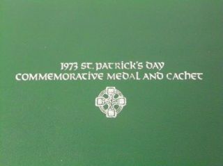 1973 St Patricks Day Commemorative Medal 999 Fine Silver A248