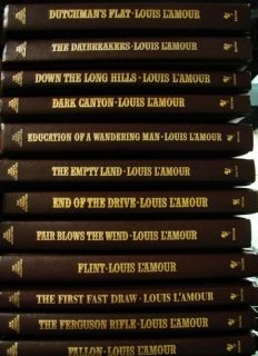122 Books Louis LAmour Collection Hard Cover Leatherette Lamour