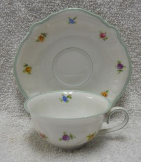 Rosenthal China R525 Pattern Demitasse Cup and Saucer