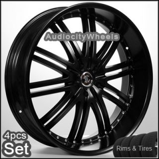 22inch Wheels and Tires Black RIMS300C Magnum Charger