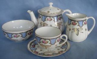 Continental Bavarian Porcelain Tea for One C 1950