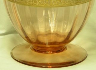 RARE Fostoria 2369 Vase Made in 1927 Only Deep Rose Color
