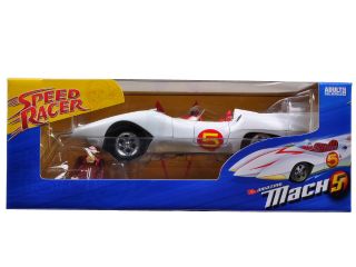 Brand new 118 scale diecast model car of Speed Racer Mach 5 With Chim
