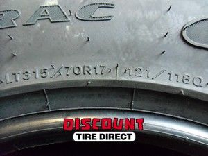 Used 315 70 17 Goodyear Wrangler Duratrac Tires 70R R17