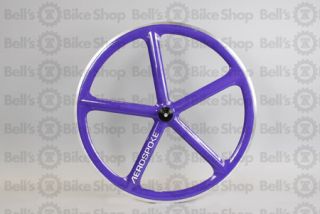 Aerospoke Track Front Wheel Purple Special Machined 700c