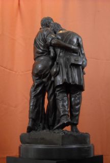 Wounded Scout Bronze Statue John Rogers Group Civil War