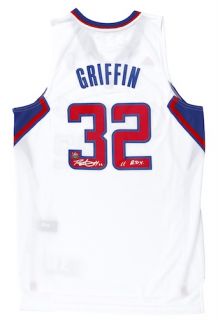 Blake Griffin Hand Signed Roy Inscribed Clippers Jersey Panini Le 50