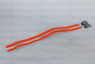 NJ5 Leather Toe Straps Single Orange Track Fixed Gear