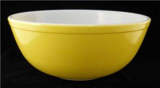 Vintage Yellow Large Pyrex Mixing Bowl 404 4 Quart