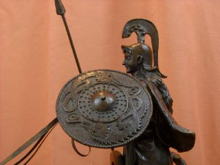 Roman Minerva Athena Bronze Statue Chariot of War Horses E. Fremiet