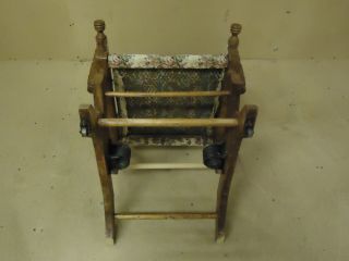 Handcrafted Rocking Chair Early 20th Century Vintage Solid Wood