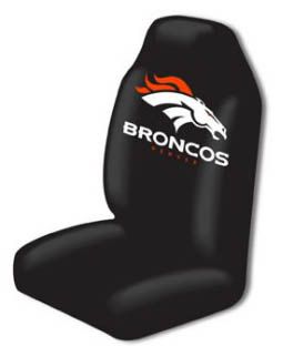 Denver Broncos Seat Cover Bucket NFL Licensed Single Easy Slip on