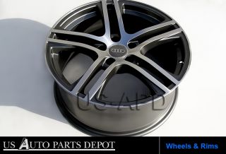 New 18x8 0 Wheels Rims with Central Caps Fit Audi RS6 RS4 A4 A5 S4