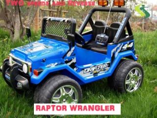 Wrangler Kids Ride On Car Battery Power Remote Control Wheels R/C 