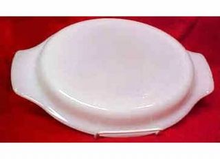 Fire King Anchor Hocking Repl White Oval Casserole Dish Lid Natures