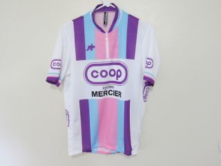 Assos Heritage Coop Mercier Cycling Jersey Cap Size L New Purple