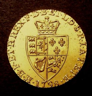 1798 George III Gold Guinea Coin CGS VF 55. 1797 George III Gold