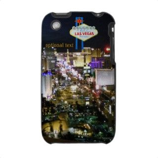 Las Vegas Strip View and Welcome Sign personalized iPhone 3 Cover
