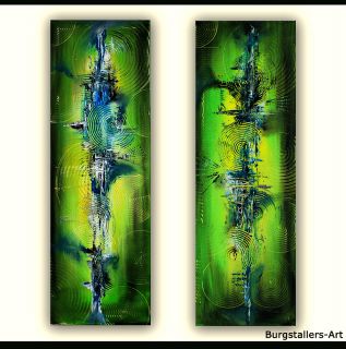 bild format 30 x 90 x 2 cm 2 stueck jahr 2011 acrylfarben auf leinwand