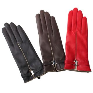 Neu Damen Echtes Leder Handschuhe gefütterte Winterhandschuhe by