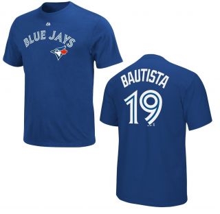 MLB Baseball Name&Number T Shirt TORONTO BLUE JAYS Jose Bautista #19