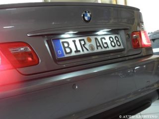 LICENSE NUMBER PLATE SMD BULBS BMW E46 Coupe Cabriolet