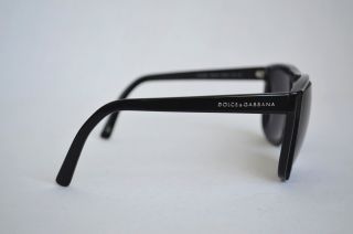 DOLCE & GABBANA Black+Grey Striped Cutout Sunglasses DG 4068 1564/87