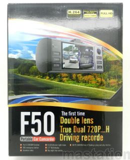Dual Lens Full HD Car DVR Vehicle Camera IR Night Vision Video