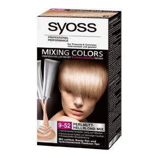 Syoss Mixing Colors 9 52 Perlmutt Hellblond Mix Haarfarbe Coloration