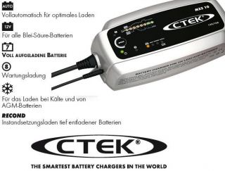 CTEK MXS 10 Batterie Ladegerät 12V für große Batterien mit hoher Ah