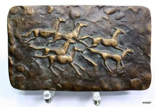Strassacker Bronze gallopierende Pferde