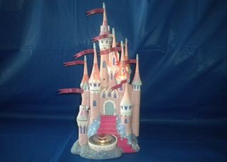 Disney Polly Pocket Sleeping Beauty Castle Playset 10 figures, GC