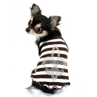 Hip Doggie Fleur de Lis Tank Top for Dogs   Clothing & Accessories   Dog