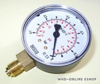 Wika   Vakuum Manometer  1,0 bis 0bar, G1/4, ø63mm, senkrecht