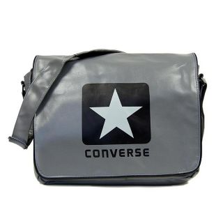 Converse Blocklogo PU Shoulder Flap Bag castlerock Messenger Laptop